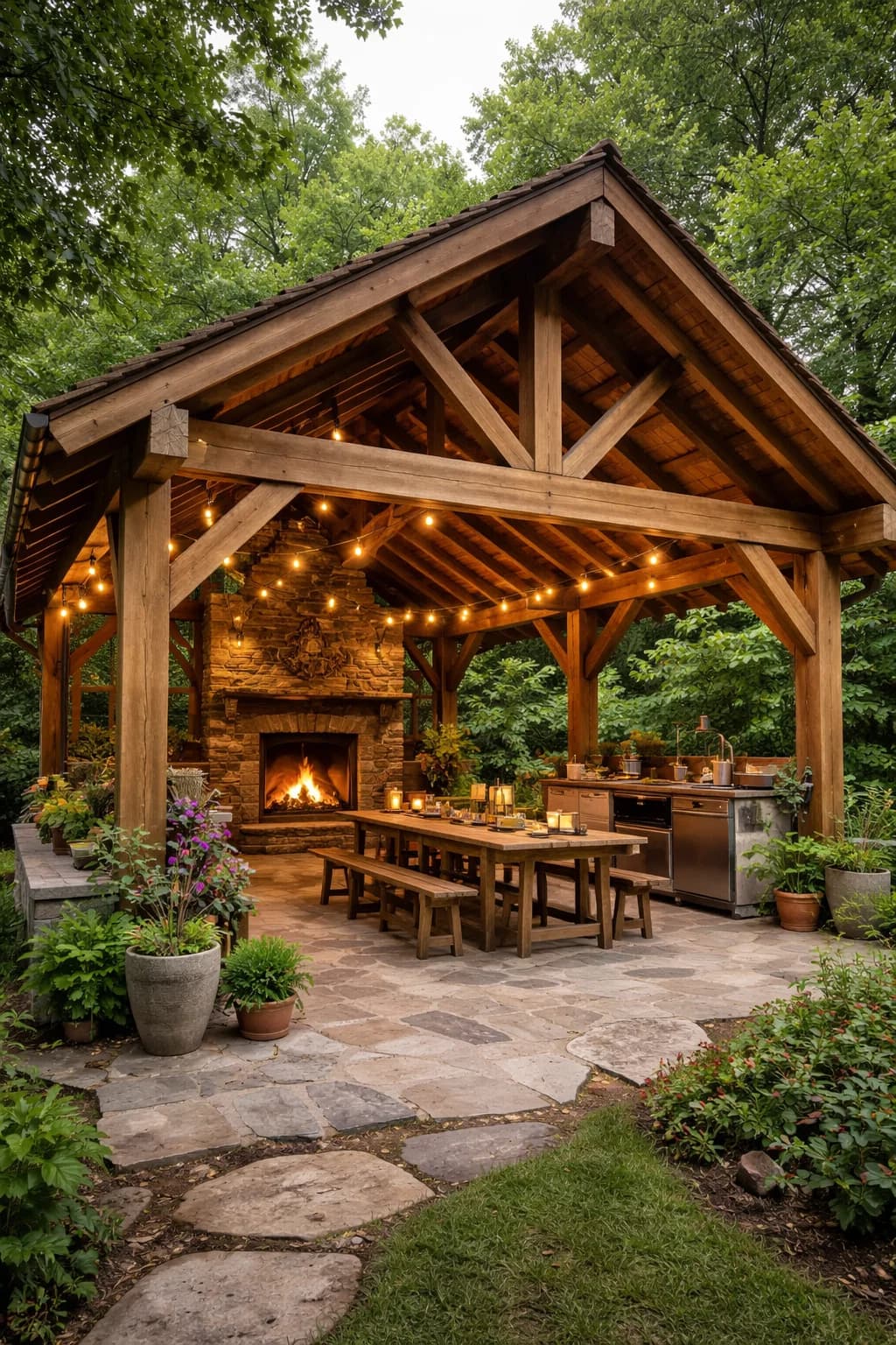 Навес с прозрачни панели