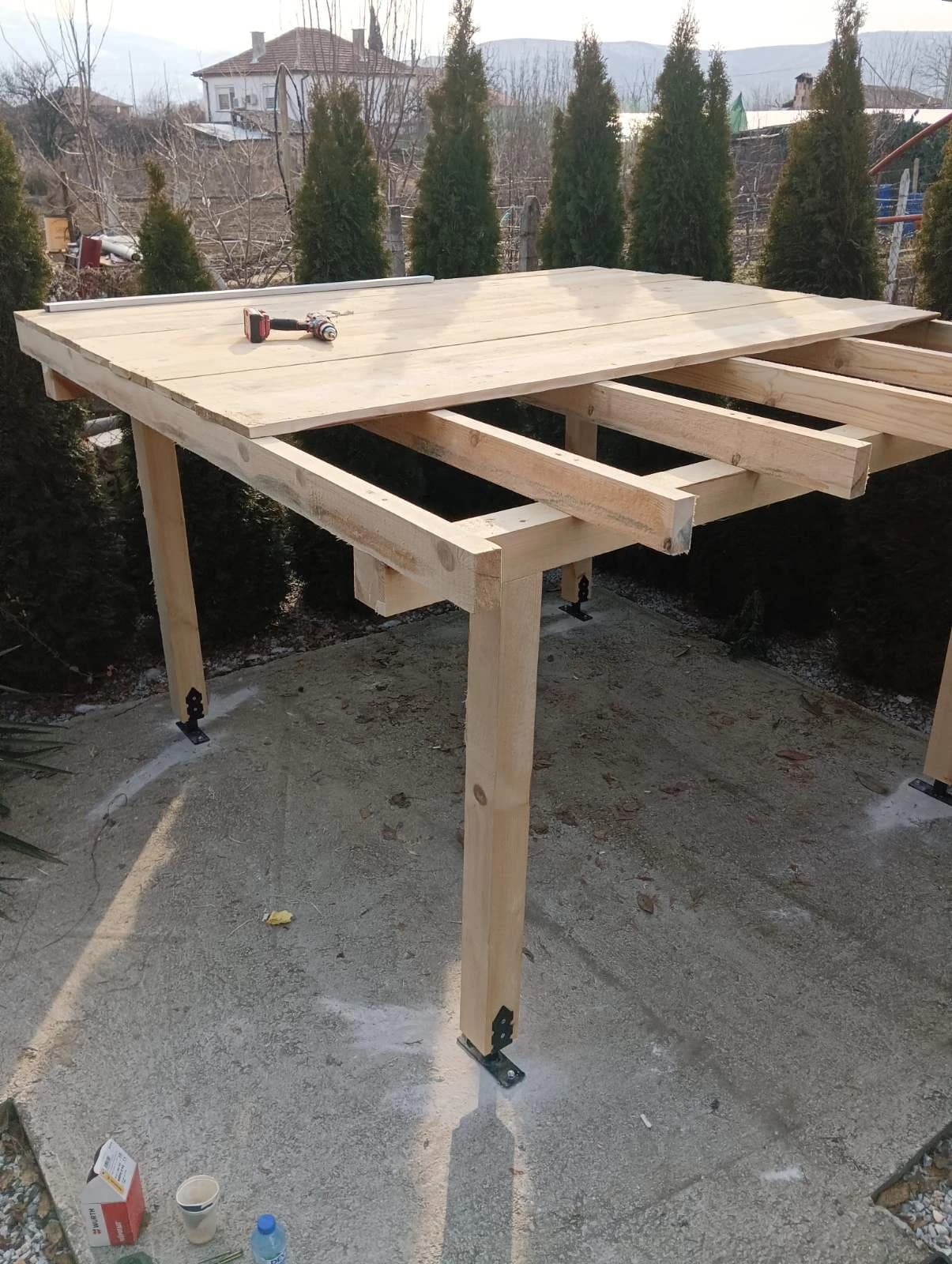 Детска къщичка с покрив и дръжки