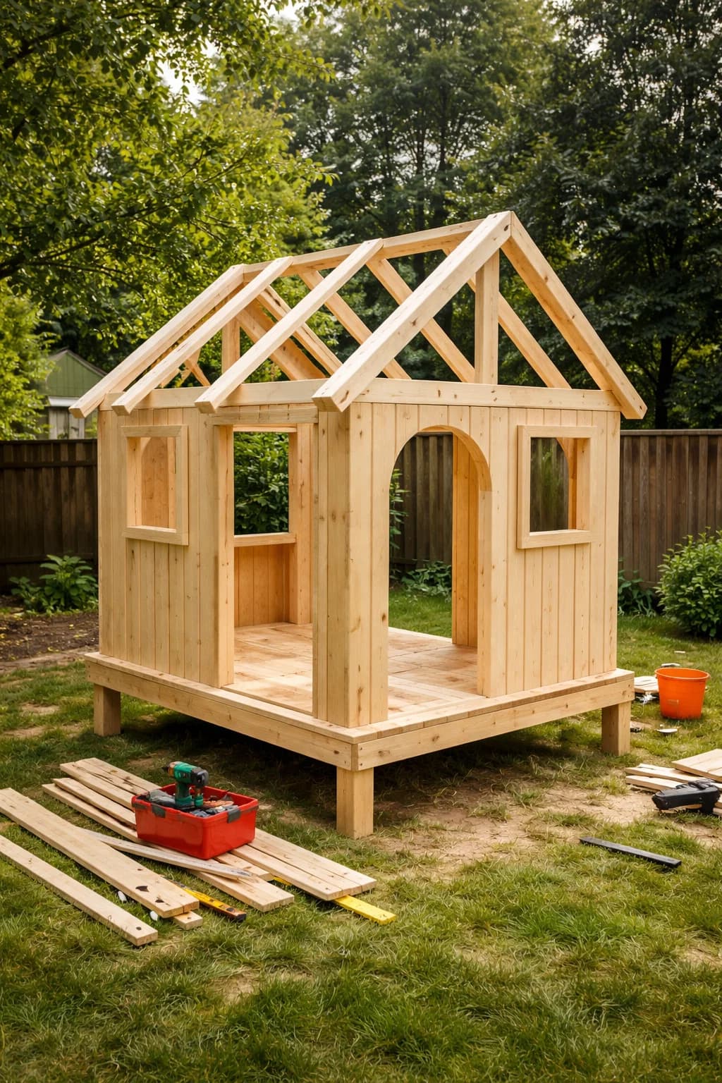 Компактна детска къщичка